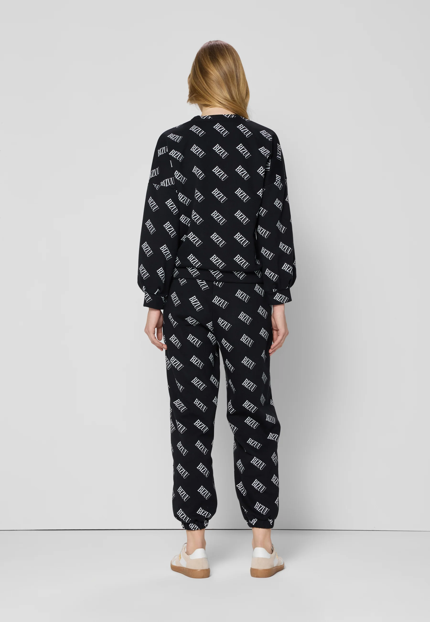 Czarna bluza dresowa oversize w logo PHILI - Image 7
