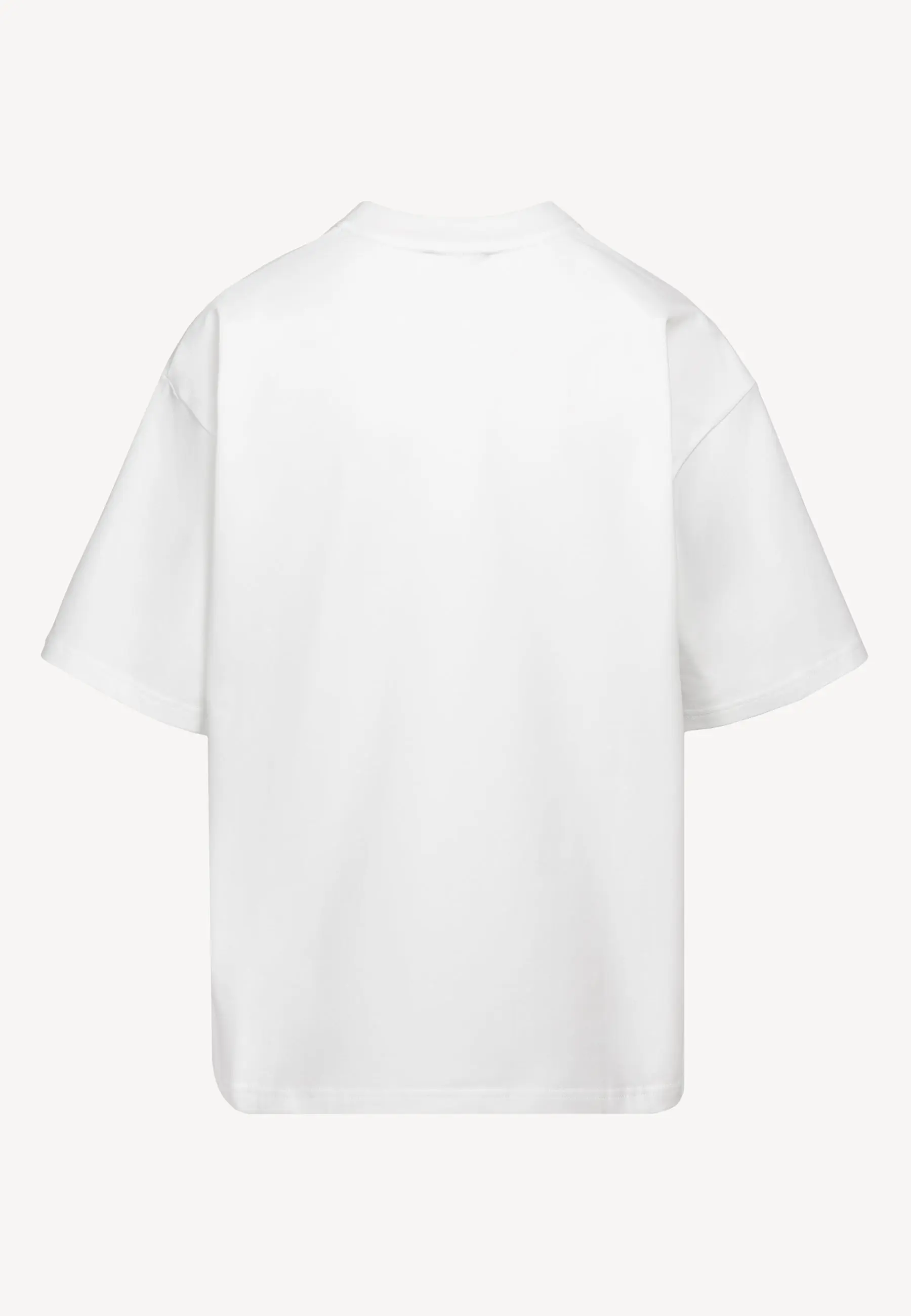 Kremowy T-shirt oversize z logo PARADISO - Image 4