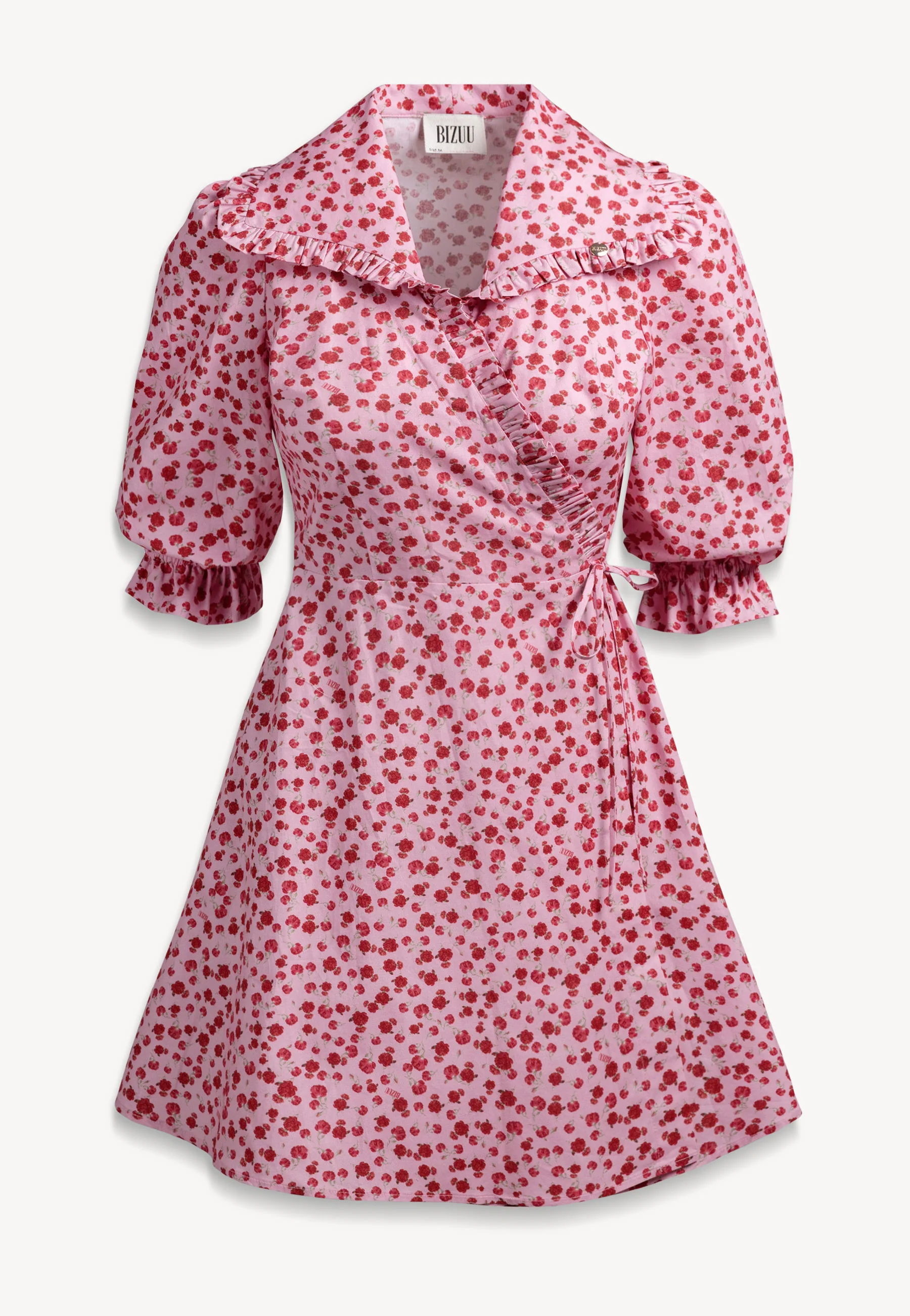 Różowa sukienka mini w autorski print REGUSSE - Image 4