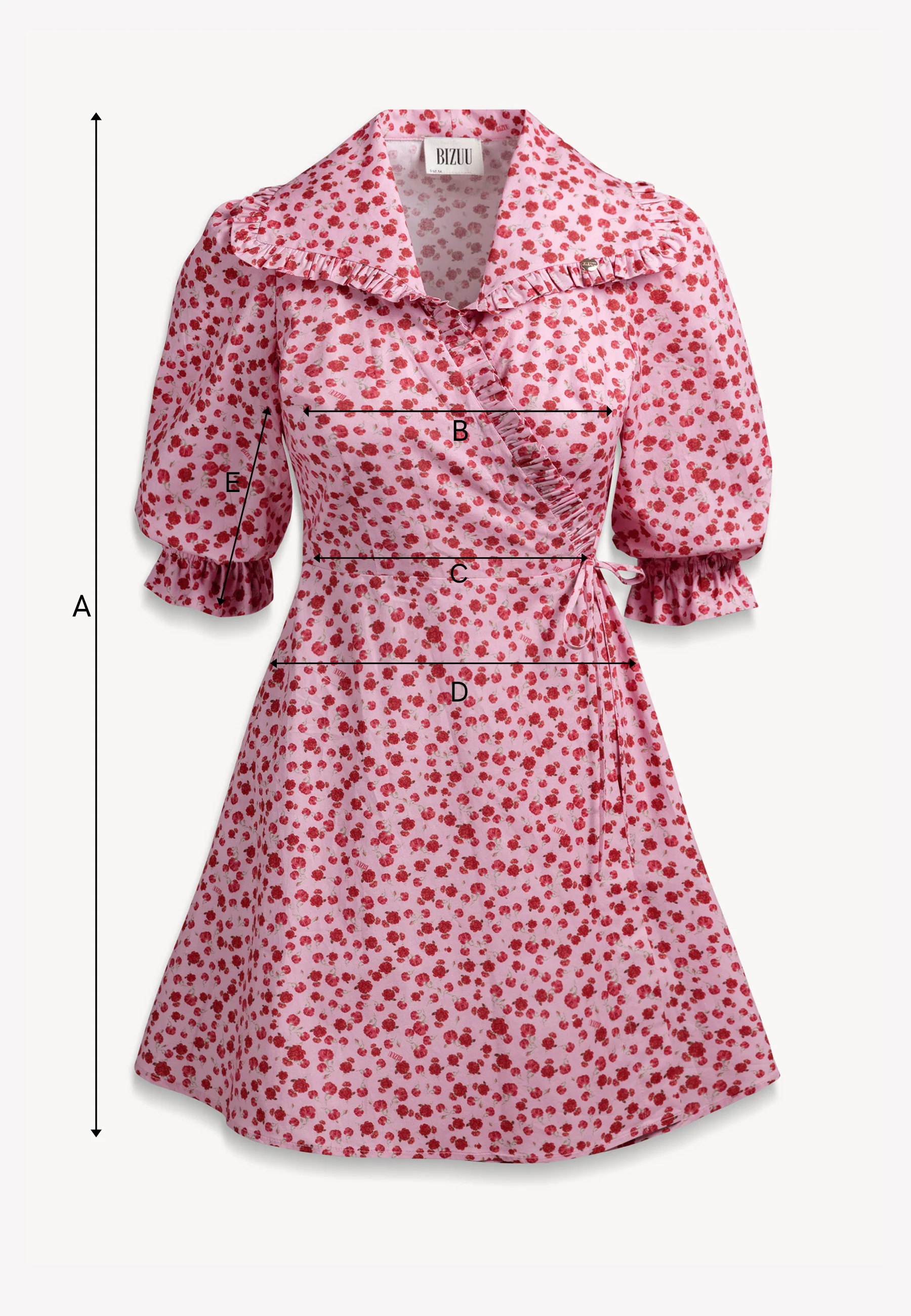 Różowa sukienka mini w autorski print REGUSSE - Image 8